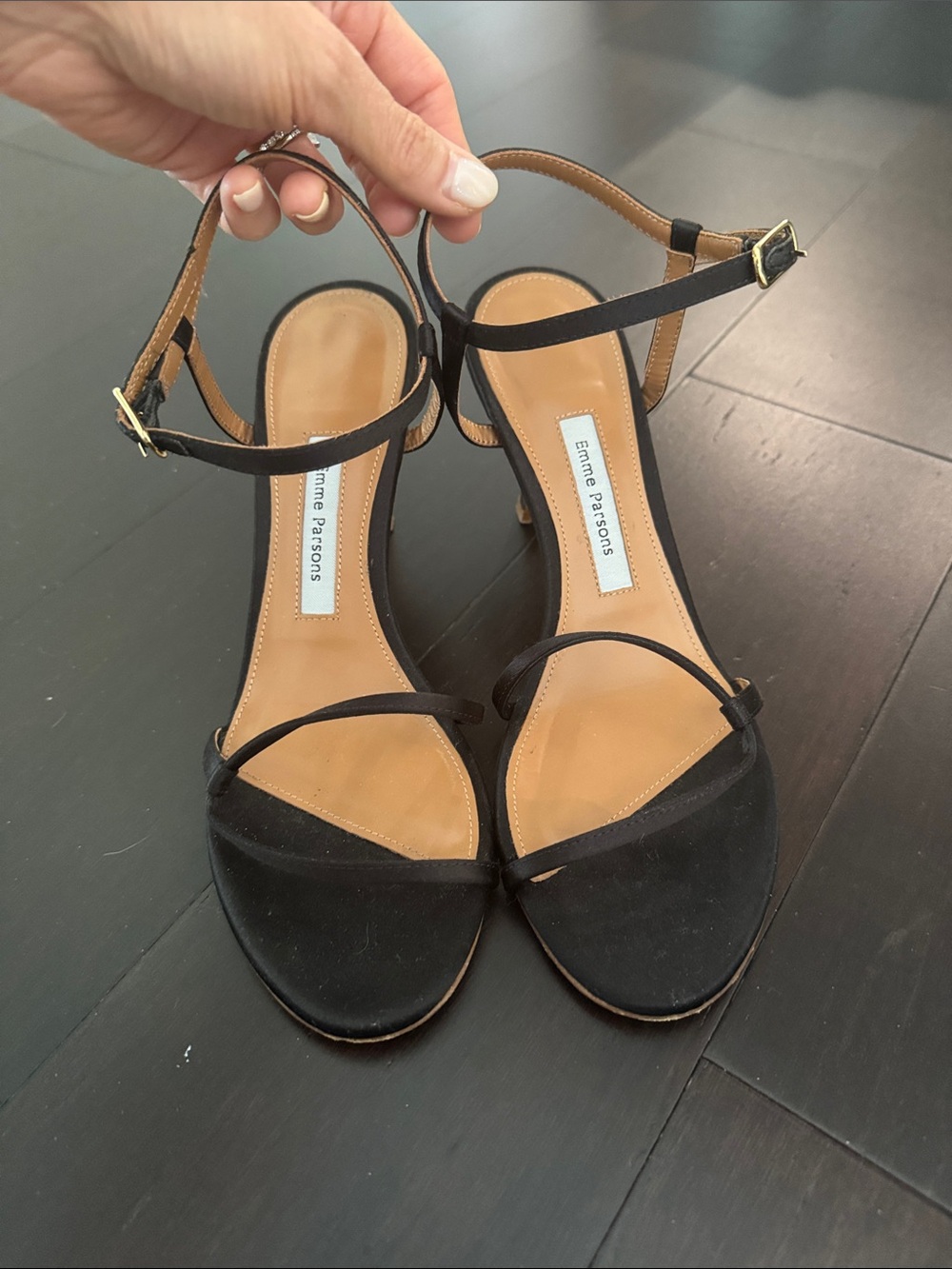 Emme Parsons Satin Loop Heels - Picture 2 of 7